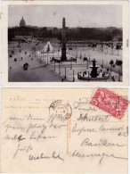 Paris Place De La Concorde  Ansichtskarte CPA 1927 - Autres & Non Classés