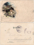 Ansichtskarte Litho AK _Baden-Württemberg Schwarzwaldhaus - Litho Ak 1896  - Autres & Non Classés