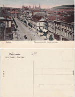 Ansichtskarte Aachen Hochstraße - Belebt 1912  - Aken