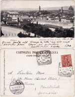 Cartoline Florenz Firenze Panorama Dal Viala De Colli 1903  - Autres & Non Classés