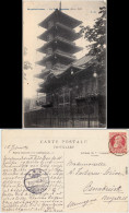 Postkaart Laken-Brüssel Laken (Laeken) Bruxelles La Tour Japonaise 1906  - Autres & Non Classés