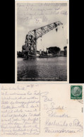 Ansichtskarte Wilhelmshaven Schwimmkran - Hafen 1935  - Wilhelmshaven