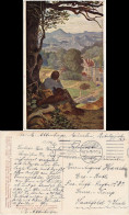 Ansichtskarte  M. V. Schwind: Auf Der Wanderschaft 1916 - 1900-1949