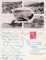 Saint-Malo Strand Mit Zelten  CPA Ansichtskarte Ille-et-Vilaine 1953 - Andere & Zonder Classificatie