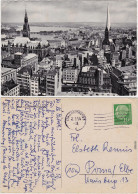 Hamburg Vogelschau Foto Ansicchtskarte  1956 - Other & Unclassified