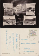 Binz (Rügen) Mehrbild Sonnenuntergang Strand Ansichtskarte B Saßnitz 1963 - Autres & Non Classés