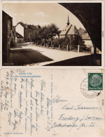 Löbau An Der Hindenburgbrücke Straßenpartie Foto Ansichtskarte 1937 - Löbau