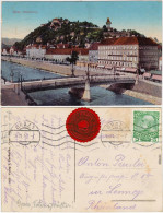 Ansichtskarte Graz Stadt, Brücke, Schloß Und Hotel 1912 - Autres & Non Classés