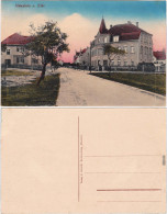 Nünchritz (Elbe) Straßenpartie Und Villen Coloriert B Meißen Riesa 1912 - Autres & Non Classés