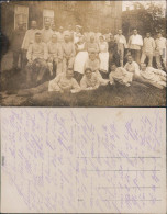 Soldatengruppenbild In Möns/Møn 1916 Privatfoto Danmark Dänemark - Otros & Sin Clasificación