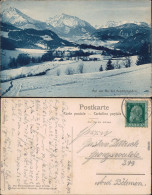 Berchtesgaden Auf Der Au - Winterlandschaft  Ansichtskarte 1912 - Berchtesgaden