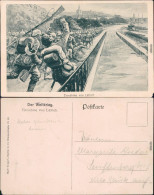 Lüttich Luik / Wallonisch: Lîdje Künstlerkarte - Soldaten Einmarsch 1915  - Autres & Non Classés
