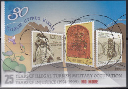 ZYPERN  Block 21, Postfrisch **, 25 Jahre Türkische Besetzung Nordzyperns, 1999 - Unused Stamps