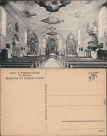 St. Märgen Innenansicht - Pfarr- Und Wallfahrtskirche 1915  - Autres & Non Classés