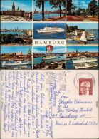 Hamburg Rathaus, Park, Hafen, Schiffsanlegestellen, Fährschiffe 1972 - Autres & Non Classés