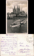 Köln Coellen | Cöln Hafen, Köln-Düsseldorfer Dampfer Foto Ansichtskarte  1940 - Köln