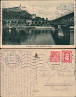 Aussig Ústí Nad Labem (Ustji, Ustjiss) Elbe Mit Elbstraße, Brücke 1929 - Tchéquie