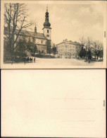 Ansichtskarte Lissa (Elbe) Lysá Nad Labem Straßenpartie Und Kirche 1930  - Tchéquie