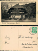 Ansichtskarte Karlsruhe Schwarzwaldhaus Im Tierpark 1938  - Karlsruhe