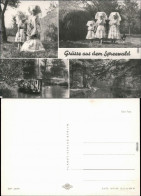 Lübbenau (Spreewald)  Wendische-Trachten  Spreewald Mit Spreewaldkahn 1976 - Luebbenau