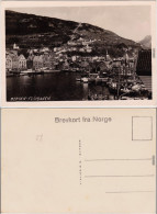 Bergen Bergen Flöibanen - Hafen Borge Foto Postcard Ansichtskarte 1929 - Norvège