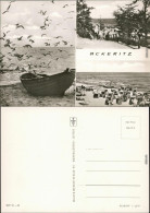 Ückeritz (Usedom) Boot Am Strand, Uferbereich, Strand Mit Strandkörben 1971 - Autres & Non Classés