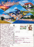 Misdroy Międzyzdroje  Hotelanlagen, FReibad - Rutsche, Strand  Badegästen 1988 - Pologne