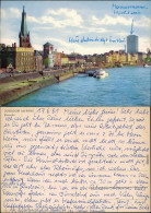 Ansichtskarte Düsseldorf Rheinufer 1961 - Düsseldorf