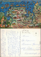 Ansichtskarte  Landkarten-Ansichtskarte: Zw. Weser, Ems U. Nordsee 1972 - Cartes Géographiques