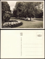 Postcard Bad Altheide Polanica-Zdrój Kurpark - Bänke U. Beete 1932 - Schlesien