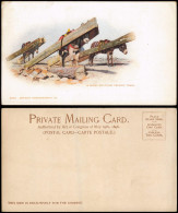 USA United States Of America Künstlerkarte A ROCKY MOUNTAIN FREIGHT TRAIN. 1899 - Other & Unclassified