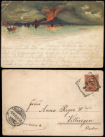 Cartoline Neapel Napoli Ausbruch Des Vesuv - Vesuvio 1899 - Autres & Non Classés