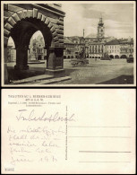 Postcard Trautenau Trutnov Marktplatz 1935 - Tchéquie