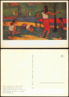 DDR Künstlerkarte PAUL GAUGUIN (1848-1903) Junge Tahitianerinnen Am Strand 1966 - Schilderijen