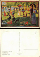 Schulpostkartenserie Malerei Nachimpressionismus GEORGES SEURAT Ufer Seine 1966 - Paintings