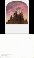 DDR Künstlerkarte CASPAR DAVID FRIEDRICH Das Kreuz Im Gebirge 1968 - Paintings