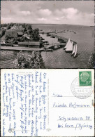 Ansichtskarte Steinhude-Wunstorf Hafen, Insel Wilhelmstein 1958 - Wunstorf