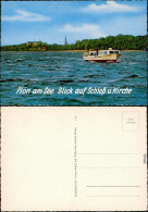 Ansichtskarte Plön See, Kirche, Schloß, Fahrgastschiff 1990 - Other & Unclassified