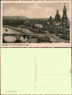 Ansichtskarte Dresden Blick Auf Die Stadt, An Der Brühlschen Terrasse 1934 - Dresden