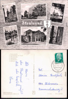 Stralsund 1. Badenstraße,  Krankenhaus Am Sund, 3. Marienkirch,  Querkanal 1966 - Stralsund