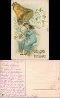  Glückwunsch - Neujahr/Sylvester - Die Großen Glöckchen 1915 Goldrand - New Year