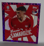 Figurine Stickers TOPPS (no Panini) - EURO 2024 - LAZAR SAMARDZIC - SERBIA - SRB PTW - PARALLEL CARD- CHROME-VIOLET - Other & Unclassified