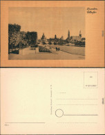 Ansichtskarte Dresden Palais Garten / Neustadt ElbUfer 1939 - Dresden
