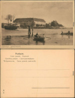 Sonderburg Sønderborg Schloss Sonderburg, See Mit Booten Und Dampfer 1924 - Dänemark