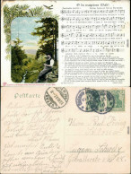 Ansichtskarte  Liedansichtskarte "O Du Maigriener Wald" 1907 - Musica