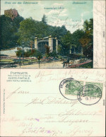 Ansichtskarte Badenweiler Kurgarten Und Schloss 1905 - Badenweiler