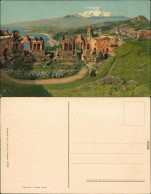 Ansichtskarte Taormina Theater - Teatro Greco 1912 - Autres & Non Classés