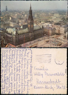 Luftbild Altstadt Hamburg Rathausmarkt Von Oben Foto Ansichtskarte  1958 - Other & Unclassified