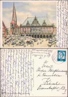 Bremen Marktplatz - Aquarell Von A. Höfer Ansichtskarte 1964 - Bremen
