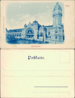 Ansichtskarte Köln Partie Am Hauptbahnhof - Blaudruck 1899  - Koeln